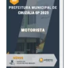 Apostila Motorista Prefeitura de Cruzália SP 2023
