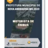 Apostila Motorista De Ônibus Prefeitura de Nova Andradina MS 2023