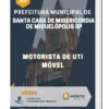 Apostila Motorista de UTI móvel Prefeitura Santa Casa de Misericórdia de Miguelópolis SP