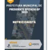 Apostila Nutricionista Prefeitura de Presidente Epitácio SP