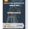 Apostila Nutricionista Prefeitura de Leme SP 2023
