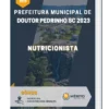 Apostila Nutricionista Prefeitura de Doutor Pedrinho SC 2023