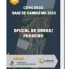 Apostila Oficial de Obras/ Pedreiro Concurso SAAE de Cambuí MG 2023