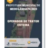 Apostila Operador De Trator Esteira Prefeitura de Medicilândia PA 2023