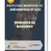 Apostila Operador de Máquinas Prefeitura José Bonifácio SP 2023