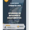 Apostila Operador de Máquinas e Equipamentos Concurso CONDER SC 2023