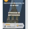 Apostila Operador de Motosserra Prefeitura de Itu SP 2023