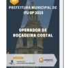 Apostila Operador de Roçadeira Costal Prefeitura de Itu SP 2023