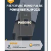 Apostila Padeiro Prefeitura de Pontes Gestal SP 2023