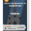Apostila Pedreiro Prefeitura de Cajuru SP 2023