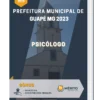 Apostila Psicólogo Prefeitura de Guapé MG 2023