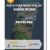 Apostila Psicólogo Prefeitura de Sapezal MT 2023