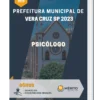 Apostila Psicólogo Prefeitura de Vera Cruz SP 2023