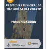 Apostila Psicopedagogo Prefeitura de São José da Bela Vista SP 2023