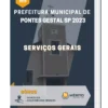 Apostila Serviços Gerais Prefeitura de Pontes Gestal SP 2023