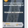 Apostila Técnico De Farmácia Prefeitura de Santo Antônio de Posse SP