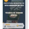 Apostila Técnico De Higiene Dental Prefeitura de Nova Andradina MS 2023