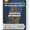 Apostila Técnico Em Enfermagem Prefeitura de São José da Bela Vista SP 2023