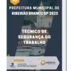 Apostila Técnico de Segurança do Trabalho Prefeitura de Ribeirão Branco SP 2023