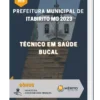 Apostila Técnico em Saúde Bucal Prefeitura de Itabirito MG 2023