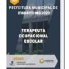 Apostila Terapeuta Ocupacional Escolar Prefeitura de Itabirito MG 2023