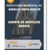 Apostila Agente De Serviços Gerais Prefeitura de Barra de Santa Rosa PB 2023