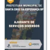 Apostila Ajudante de Serviços Diversos Prefeitura de Santa Cruz da Esperança SP 2023