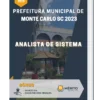 Apostila Analista De Sistema Prefeitura de Monte Carlo SC 2023