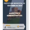 Apostila Assistente Administrativo Prefeitura de Guatambu SC 2023