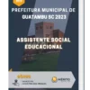 Apostila Assistente Social Educacional Prefeitura de Guatambu SC 2023