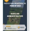 Apostila Auxiliar Administrativo Prefeitura de Iperó SP 2023