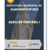 Apostila Auxiliar Contábil I Prefeitura de Elias Fausto SP 2023