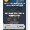 Apostila Auxiliar Contábil e Financeiro Prefeitura de Nova Trento SC 2023