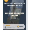 Apostila Auxiliar De Limpeza Urbana Prefeitura de Araponga MG 2023