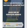 Apostila Auxiliar De Serviços Gerais Prefeitura de Santana do Jacaré MG 2023