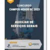 Apostila Auxiliar De Serviços Gerais Concurso de Campos Novos SC 2023