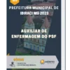 Apostila Auxiliar de Enfermagem do PSF Prefeitura de Ibiraci MG 2023