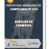 Apostila Auxiliar de Farmácia Prefeitura de Campo Largo PR 2023
