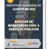 Apostila Auxiliar de Manutenção Civil e Serviços Públicos Prefeitura de Guaxupé MG 2023
