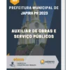 Apostila Auxiliar de Obras e Serviço Públicos Prefeitura de Japira PR 2023