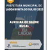 Apostila Auxiliar de Saúde Bucal Prefeitura de Lagoa Bonita do Sul RS 2023