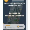 Apostila Auxiliar de Serviços Externos Prefeitura de Chapecó SC 2023