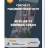 Apostila Auxiliar de Serviços Gerais Concurso de Paraíso do Tocantins TO 2023