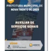 Apostila Auxiliar de Serviços Gerais Prefeitura de Nova Trento SC 2023