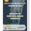 Apostila Auxiliar de Serviços Gerais Servente Prefeitura de Biguaçu SC 2023