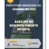 Apostila Auxiliar no Desenvolvimento Infantil Prefeitura de Caxambu MG 2023
