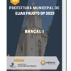 Apostila Braçal I Prefeitura de Elias Fausto SP 2023