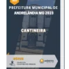 Apostila Cantineira Prefeitura de Andrelândia MG 2023