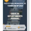 Apostila Chefe de Departamento Pessoal Prefeitura de Turmalina SP 2023
