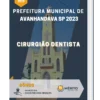 Apostila Cirurgião Dentista Prefeitura de Avanhandava SP 2023